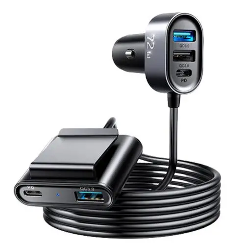 Joyroom 5 Multi Port Car Charger Adapter QC3.0 PD (JRCL05)  Mobile Price in Pakistan