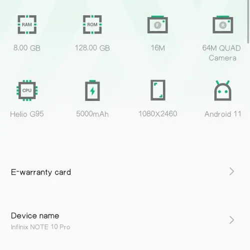 Infinix Note 10 Pro Mobile Price in Pakistan