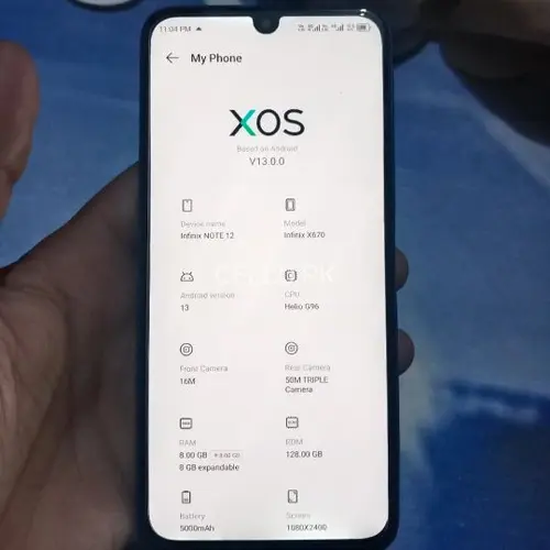 Infinix Note 12 G96 Mobile Price in Pakistan