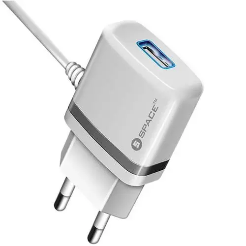 Space Micro USB Charger 2.4A (WC-105)  Mobile Price in Pakistan