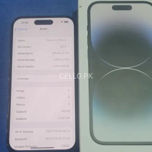 Apple iPhone 14 Pro Mobile Price in Pakistan