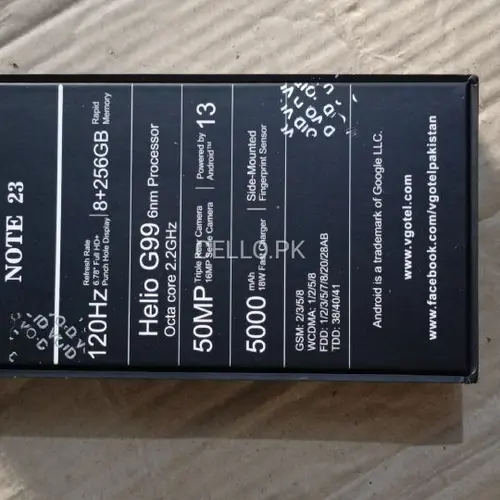 vgo tel Note 23  Mobile Price in Pakistan