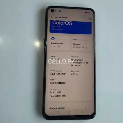 Oppo A96 Mobile Price in Pakistan