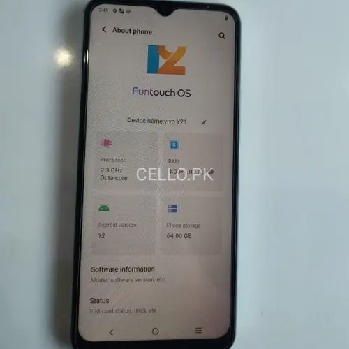 Vivo Y21 Mobile Price in Pakistan