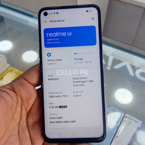 Realme 9i Mobile Price in Pakistan