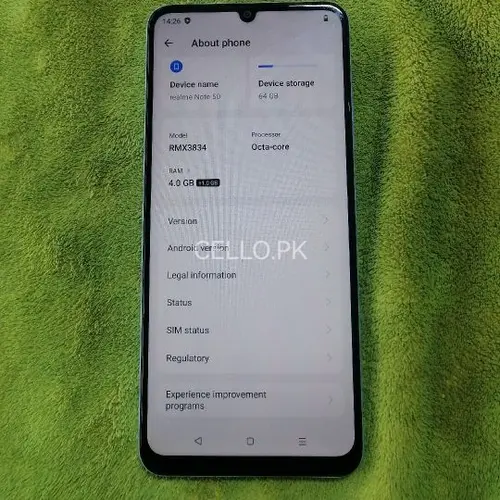 Realme Note 50 Mobile Price in Pakistan