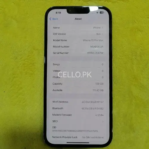 Apple iPhone 13 Pro Max Mobile Price in Pakistan